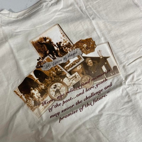 RARE NWT Vintage Disneyland 45th Anniversary T-Shirt XL Made in USA - Picture 1 of 6